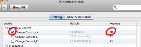 Change Caps Lock Keycode