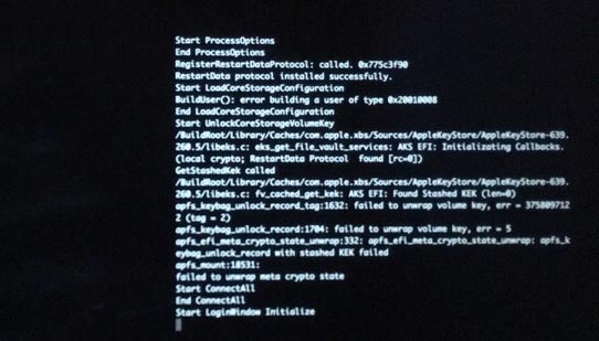 mac high sierra update frozen